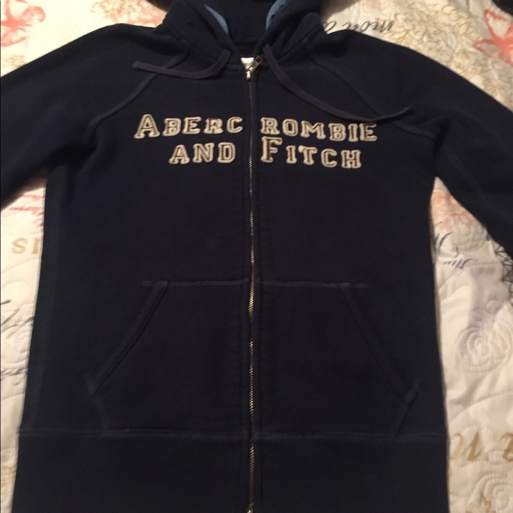 Abercrombie and Fitch dark blue jacket 💙